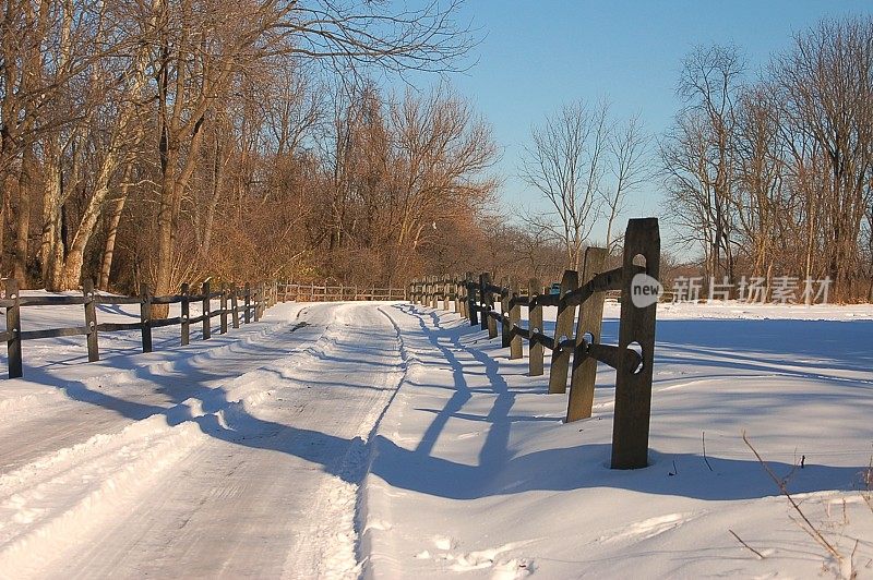 宾夕法尼亚被雪覆盖的路- 2